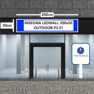 SIGNLED 200x50 cm. (insegna a led)
